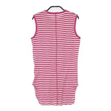 Healthknit/BEAMS BOY 別注 ボーダー キャミソール XS 32 タンクトップ ピンク ホワイト レディース ヘルスニット/ビームスボーイ【中古】6-0514S∞