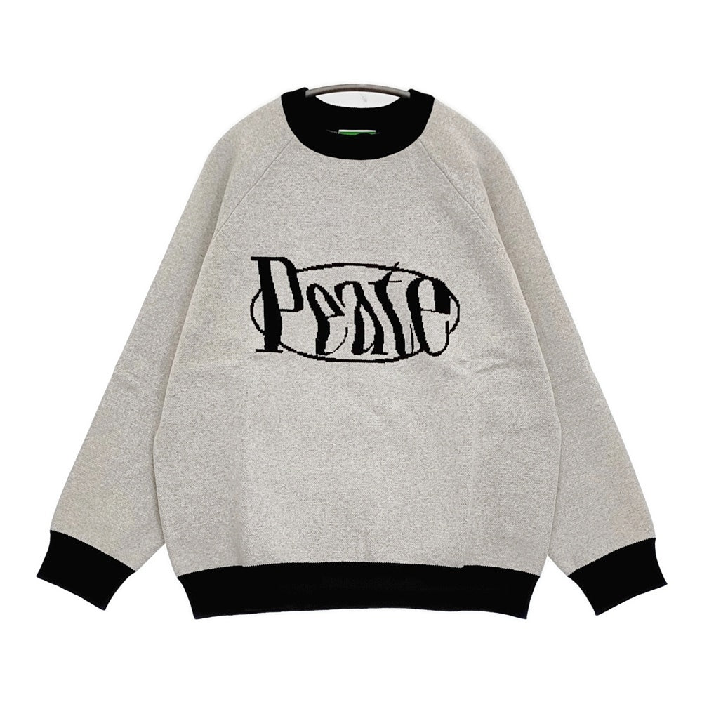 Peate ピート 未使用品 LOGO KNIT PMW-23AW-K01 クルーネック ロゴ
