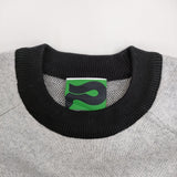 Peate ピート 未使用品 LOGO KNIT PMW-23AW-K01 クルーネック ロゴ コットン ニット ライトグレー メンズ【中古】5-1118T♪