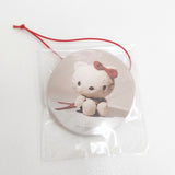 BEAMS HELLO KITTY ハローキティ 新品 50周年 刺繍バッグ 定価14300円 缶バッチ付き トートバッグ レッド レディース ビームス【中古】5-1128G◎