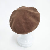 ORCIVAL ドラロンコットン ニットベレー帽 帽子 ベレー帽 ブラウン レディース オーシバル/オーチバル【中古】5-1202T◎