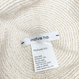 mature ha リネン混 帽子 ハット アイボリー レディース マチュアーハ【中古】6-0212M◎
