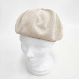 mature ha シルク 帽子 ベレー帽 ベージュ レディース マチュアーハ【中古】6-0212M◎