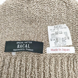 RACAL Washi Knit watch 和紙ニットワッチ 帽子 ニットキャップ ベージュ メンズ ラカル【中古】6-0216S◎