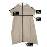nest Robe ベスト付き リネン 01201-1450 半袖 製品染め ワンピース ベージュ レディース ネストローブ【中古】6-0610S∞