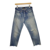 chimala ダメージ加工カットオフ ボタンフライ JOURNAL STANDARD LUXE デニムパンツ ブルー レディース チマラ【中古】6-0216M∞