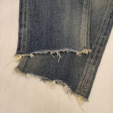 chimala ダメージ加工カットオフ ボタンフライ JOURNAL STANDARD LUXE デニムパンツ ブルー レディース チマラ【中古】6-0216M∞