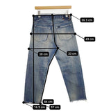 chimala ダメージ加工カットオフ ボタンフライ JOURNAL STANDARD LUXE デニムパンツ ブルー レディース チマラ【中古】6-0216M∞