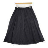 BEAMS BOY カットワーク タック スカート 定価15800円 スカート ブラック レディース ビームスボーイ【中古】6-0216M∞