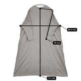 UNIVERSAL TISSU ビッグワイド長袖コットンワンピース 定価14850円 UT171CT050 ワンピース グレー レディース ユニバーサルティシュ【中古】6-0216M∞