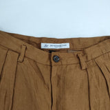 JOURNAL STANDARD LUXE リネンツイルパンツ 麻 イージー パンツ ブラウン レディース ジャーナルスタンダード ラックス【中古】6-0411M∞