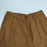 JOURNAL STANDARD LUXE リネンツイルパンツ 麻 イージー パンツ ブラウン レディース ジャーナルスタンダード ラックス【中古】6-0411M∞