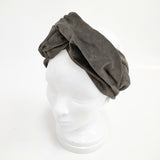 Nine Tailor 未使用 Crepi Band ヘアバンド ヘアターバン 定価5500円 ヘアアクセサリー チャコールグレー レディース ナインテイラー【中古】5-1202T◎