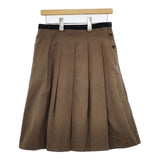 MHL. 595-6232509 コットンウール タック スカート ブラウン レディース エムエイチエル【中古】5-1214T∞