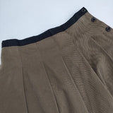 MHL. 595-6232509 コットンウール タック スカート ブラウン レディース エムエイチエル【中古】5-1214T∞