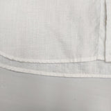 GYMPHLEX J-0998 リネン ボタンダウン FLANDERS LINEN 半袖シャツ ホワイト レディース ジムフレックス【中古】6-0514S∞