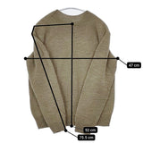 MHL. モックネック ウール 595-6263507 サイズ2 セーター ニット ベージュ レディース エムエイチエル【中古】5-1128T♪