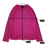 ATON KRAGYW0901 クルーネック カシミヤ サイズ4 セーター ニット ピンク レディース エイトン【中古】5-1214T∞