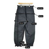 MHL. LIGHTWEIGHT COTTON NYLON TROUSERS 定価29700円 595-4140505 パンツ 24SS チャコールグレー レディース エムエイチエル【中古】6-0129G∞