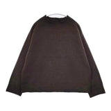 MHL. 595-4263503 FELTED ROUGH WOOL 定価26400円 ハイネック セーター ニット 24AW ブラウン レディース エムエイチエル【中古】5-1214T∞