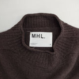 MHL. 595-4263503 FELTED ROUGH WOOL 定価26400円 ハイネック セーター ニット 24AW ブラウン レディース エムエイチエル【中古】5-1214T∞