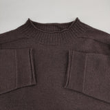 MHL. 595-4263503 FELTED ROUGH WOOL 定価26400円 ハイネック セーター ニット 24AW ブラウン レディース エムエイチエル【中古】5-1214T∞