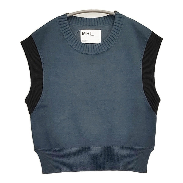 MHL. COATED DRY COTTON サイズ2 定価24970円 コットンニット ベスト