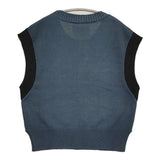 MHL. COATED DRY COTTON サイズ2 定価24970円 コットンニット ベスト 25SS ブルーグレー レディース エムエイチエル【中古】5-1118M♪