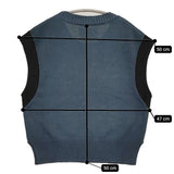 MHL. COATED DRY COTTON サイズ2 定価24970円 コットンニット ベスト 25SS ブルーグレー レディース エムエイチエル【中古】5-1118M♪