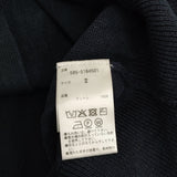 MHL. COATED DRY COTTON サイズ2 定価26950円 595-5164501 コットン クルーネック カーディガン 25SS ネイビー レディース エムエイチエル【中古】5-1118M♪