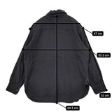 MHL. 595-8253513 コットンリネンウール プルオーバー 長袖シャツ ブラック レディース エムエイチエル【中古】5-1214T∞