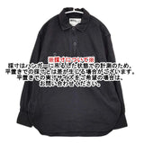 MHL. 595-8253513 コットンリネンウール プルオーバー 長袖シャツ ブラック レディース エムエイチエル【中古】5-1214T∞