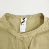 MHL. COMPACT COTTON POPLIN サイズ2 定価25960円 595-5153501 長袖シャツ 25SS イエロー レディース エムエイチエル【中古】5-1118M♪