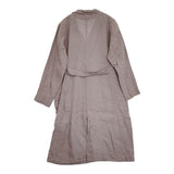 fog linen work リネンショップコート サイズM コート パープル レディース フォグリネンワーク【中古】6-0303M♪