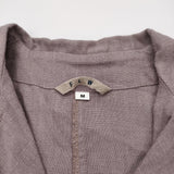 fog linen work リネンショップコート サイズM コート パープル レディース フォグリネンワーク【中古】6-0303M♪