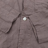 fog linen work リネンショップコート サイズM コート パープル レディース フォグリネンワーク【中古】6-0303M♪