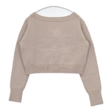 snidel ショート丈 カーディガン ピンクベージュ IVR レディース スナイデル【中古】5-1214T∞