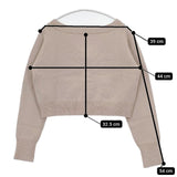 snidel ショート丈 カーディガン ピンクベージュ IVR レディース スナイデル【中古】5-1214T∞