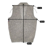 Jamieson's フェアアイル柄 ウール イギリス製 ノースリーブニット ベスト グレー レディース ジャミーソンズ【中古】5-1214T∞