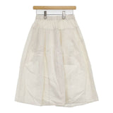 ヤンマ産業/YAMMA コットン 会津木綿 ロングスカート ベージュ キナリ レディース ヤンマ産業【中古】6-0218M∞