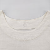 ヤンマ産業/YAMMA 麻 リネン ブラウス シャツ オフホワイト レディース ヤンマ産業【中古】6-0303M♪