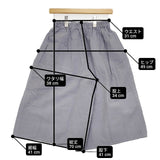 ヤンマ産業/YAMMA コットン 会津木綿 ワイド パンツ グレー レディース ヤンマ産業【中古】6-0218M∞