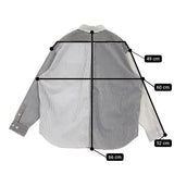 BEAMS BOY コットンローンクレイジーボタンダウンロングスリーブ 長袖シャツ 25SS ホワイト グレー レディース ビームスボーイ【中古】5-1118M♪