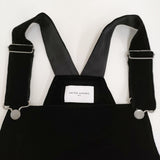 UNITED ARROWS ベルベットサロペットスカート サイズ38 定価35970円 サロペット 25AW ブラック レディース ユナイテッドアローズ【中古】5-1118T♪