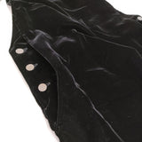 UNITED ARROWS ベルベットサロペットスカート サイズ38 定価35970円 サロペット 25AW ブラック レディース ユナイテッドアローズ【中古】5-1118T♪