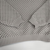 heliopole EYELET KNIT CREW NECK 15003023041HN メッシュ セーター ニット 25SS グレー レディース エリオポール【中古】6-0408M∞