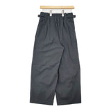 MACPHEE ナチュラルスラブストレッチ セミワイドパンツ 定価19800円 12045204402 パンツ 25SS チャコールグレー レディース マカフィー【中古】6-0408M∞
