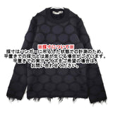 COMME des GARCONS ポルカドットセーター S GJ-N001 ウール モヘヤ混 セーター ニット AD2022 ブラック レディース コムデギャルソン【中古】5-1206T♪