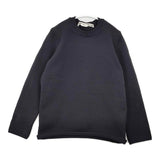 COMME des GARCONS バックオープン パイル レイヤードニット GH-N004 サイズS セーター AD2021 ブラック レディース コムデギャルソン【中古】5-1206T♪