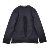 COMME des GARCONS バックオープン パイル レイヤードニット GH-N004 サイズS セーター AD2021 ブラック レディース コムデギャルソン【中古】5-1206T♪